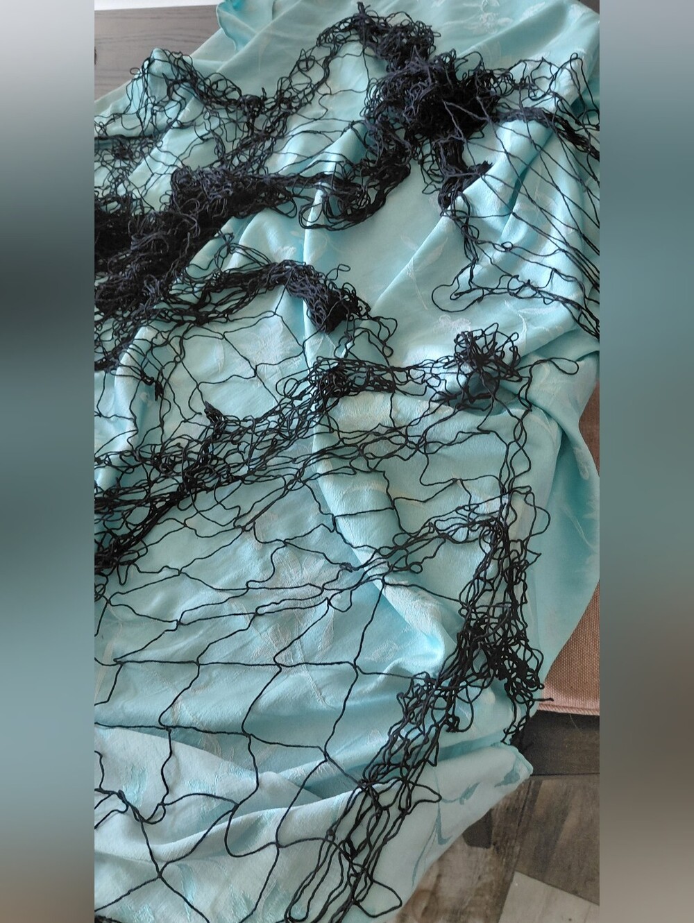 Bundle Of White & Black Nautical Netting